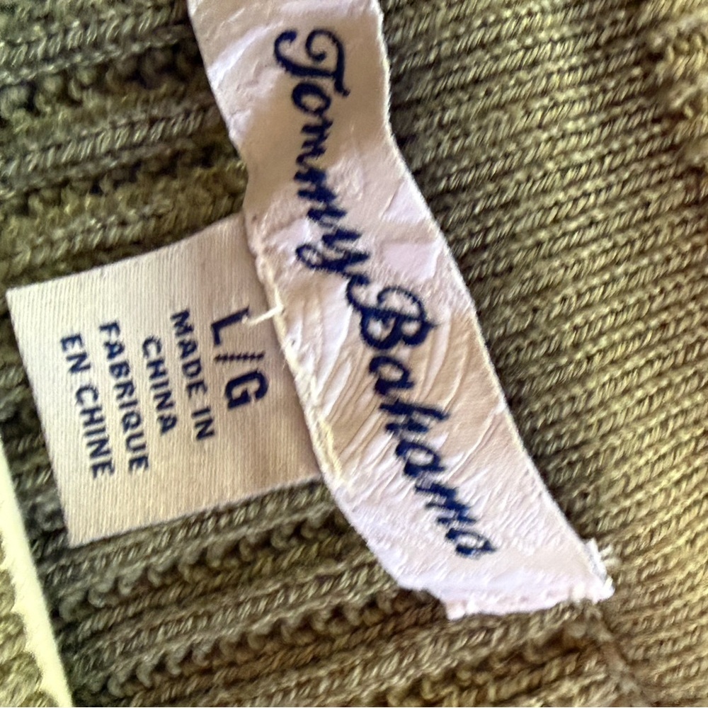 Tommy Bahama Ribbed Knit High Neck Tank Top L - Picture 3 of 6